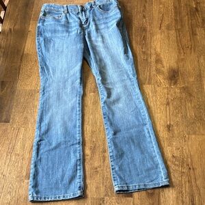 OshKosh B'gosh Classic Boot Cut Blue Kids Jeans, 12R, Adjustable Waist